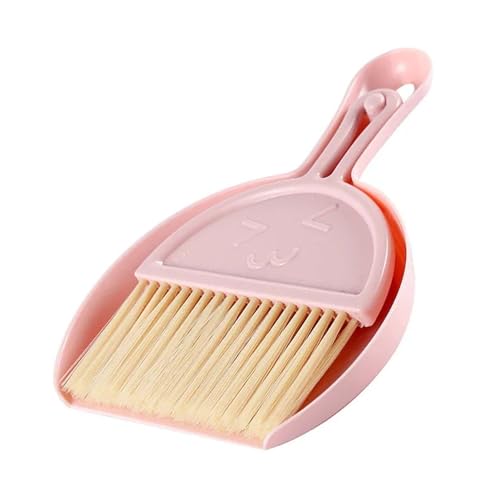 FLEXMAN Broom and Dustpan Set, Hand Handheld Broom Portable Dustpan Brush Household Cleaning Tools Set for Floors Sofas Bedrooms Dining Tables Keyboards Laptops