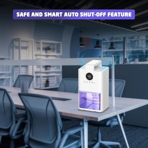 1ABOVE 1000ml Electric Dehumidifier with Ultra Quiet Auto Shut Off and 7 Colours LED - Image 5
