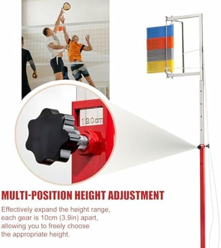 Vertikaler Sprungtester mit Rädern, professionelles Sprungmessstangenwerkzeug für Sportler, tragbares Fitness-Trainingsgerät für vertikale Sprungbewertung