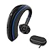 Bluetooth Headset, FLINEVE Wireless Earpiece V4.2 Ultralight Hands Free Business Earphone with Mic for for Office/Office/Trucker Driving (Blue)