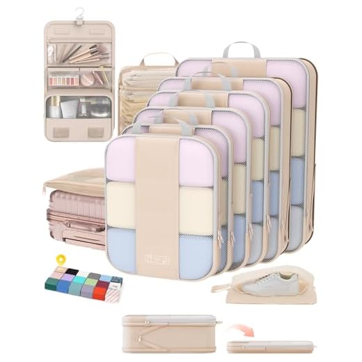 10 Compression Packing Cubes for Travel Organization