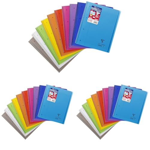 Cahier à spirale A4+ résistant Clairefontaine pour éviter les pages déchirées
