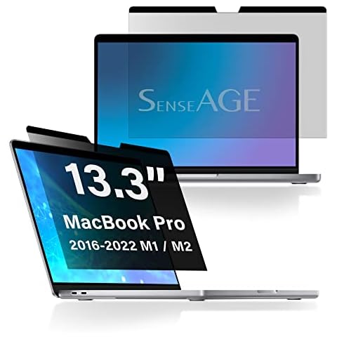 SenseAGE Filtro de Pantalla de privacidad magnético para MacBook Pro 13.3" Cover