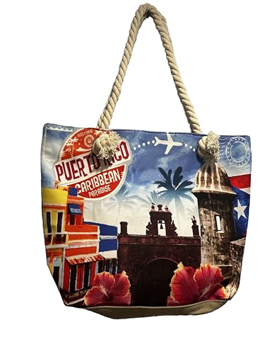 Puerto Rico Souvenir Beach Bag -Morro Garita