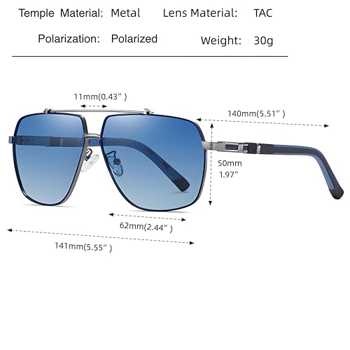 Polarized Sunglasses for Men Women Trendy UV400 Fashion SunGlasses Aviator Sunglasses for Driving Fishing4