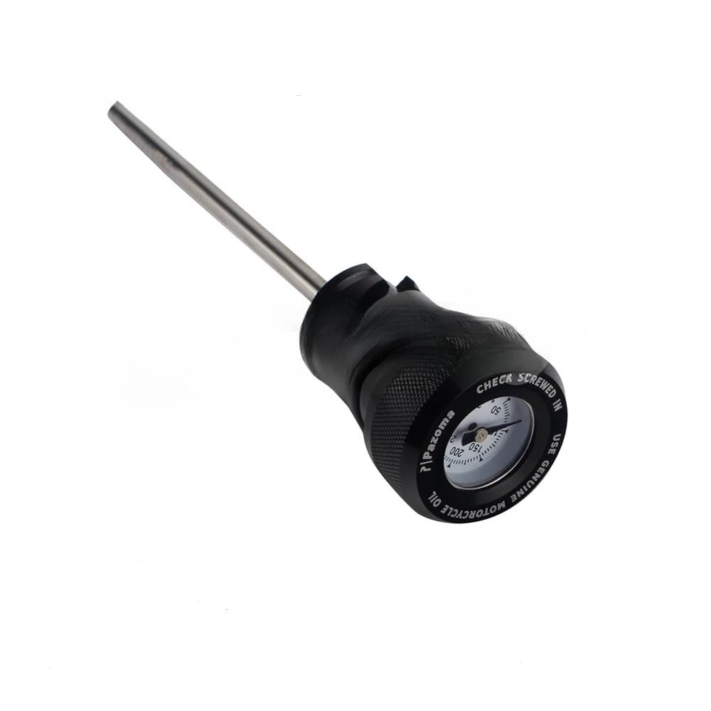 Nivel Aceite Varilla para Softail para Street para Bob para FLHCS para FXLR para FLSB Tapón Llenado Depósito Aceite Indicador Temperatura Motor Varilla Nivel(White)