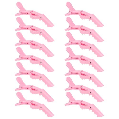 Pinzas para cabello tipo aligátor rosa pack 14 pcs miniatura 1