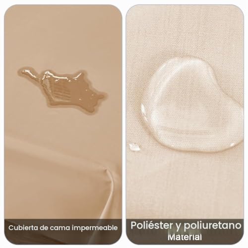 Funda para sofá para perro con tejido impermeable de gran formato amarillo albaricoque de 230x300 3