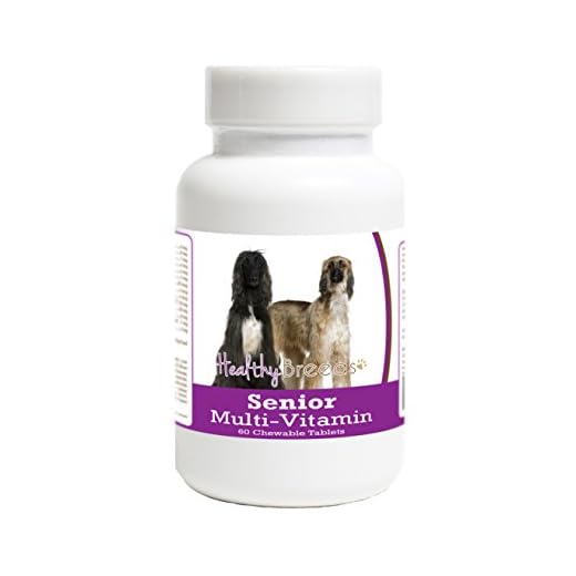 Healthy Breeds Afghan Hound Senior Dog Multivitamin Tablets 60 Count