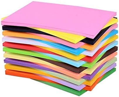 Eclet 40 pcs Color A4 Medium Size Sheets (10 colour X 4 Sheet) Art and Craft Paper Double Sided Colored Origami Folding DIY Craft Smooth Finish Home, School, Office Stationery (10 Sheets each color)