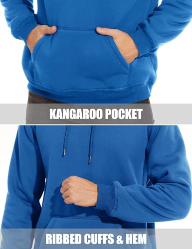MAGCOMSEN Men's Heavy Hoodie Sherpa Fleece Lined Pullover Thick Winter Hooded Sweatshirt4