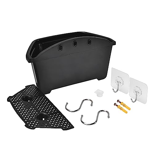 Orimerc 9.8 Inch Plastic Wall Planter For Indoor Plants, Wall Hanging Flower Pot For Railing Fence Balcony Outdoor Décor Plastic Wall Mount Plant Basket-Dark Coffee thumb #6