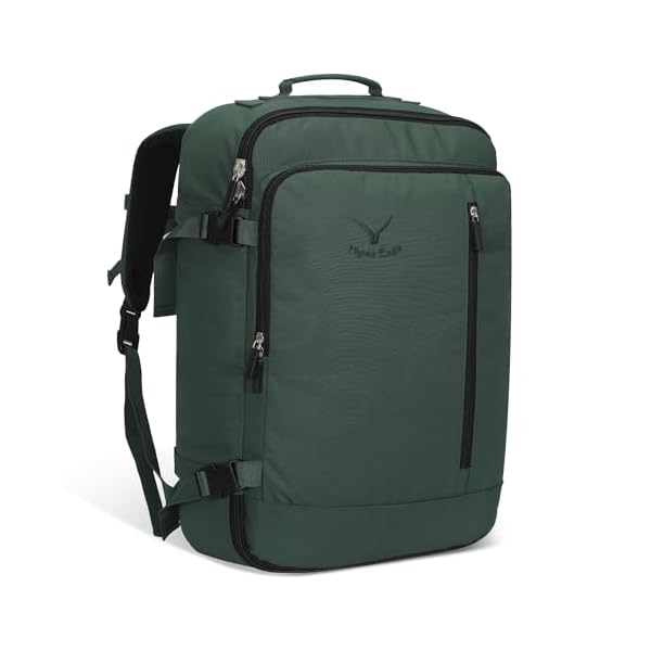Hynes-Eagle-Carry-on-Backpack-38L-Large-Travel-Backpack-for-Women-Flight-Approved-Weekender-Bag-Laptop-Backpack-Men-15-inches-Oliver-Green Hynes Eagle Carry on Backpack 38L Large Travel Backpack for Women Flight Approved Weekender Bag Laptop Backpack Men 15 inches Oliver Green