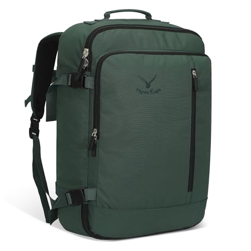 Hynes Eagle Carry on Backpack 38L Large Travel Backpack for Women Flight Approved Weekender Bag Laptop Backpack Men 15 inches Oliver Green