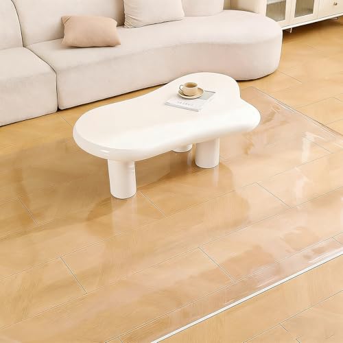 Protector de alfombra transparente y mantel de plástico impermeable para hogar y oficina 2