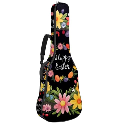 Housse guitare acoustique imperméable avec rembourrage éponge et poches
