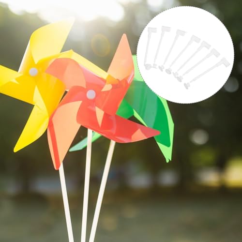 ibasenice Windmühlen Zubehör 100 Stück Kunststoff Winkelstücke Für DIY Garten Windräder Montage Balkon Terrasse Windmühlen BAU Zubehör
