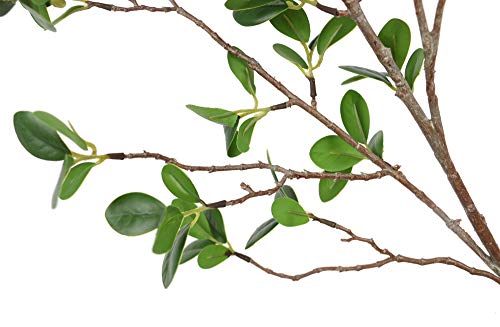 Lanldc Artificial Eucalytus Green Branches 4Pcs Faux Ficus Twig Home Office Shop Decoration #TOP2