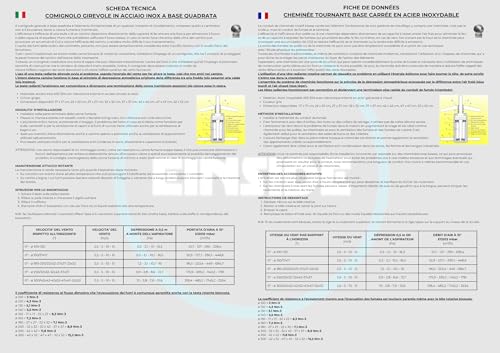 Extractor de humo giratorio EINSIDE de acero inoxidable AISI 304 premium para chimeneas 8