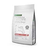 Nature's Protection High Protein Puppy Food Dry - Grain Free Dog Kibble for Small & Large Breed Dogs with Light Fur - Up to 4 Month Puppy or Mother (Superior Care - Salmon, 3.3 lb)