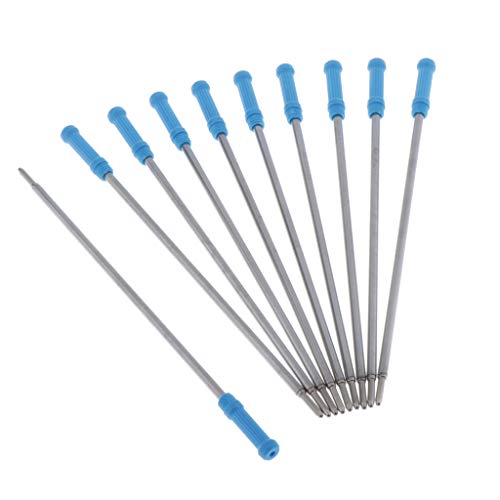 Opiniones y reviews de Bolígrafos y recambios . 50 10 piezas de recambios de bolígrafo de metal de Recambios de bolígrafo de repuesto, azul, 116mm