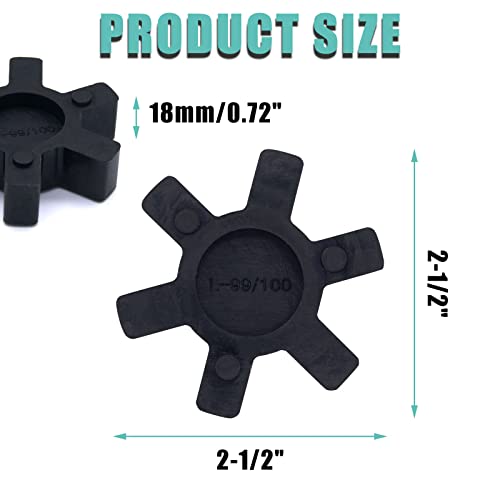 Grlitra A25 Flexible L100 Nbr Rubber Spider Insert Solid Spider Center Inserts Fits thumb #1