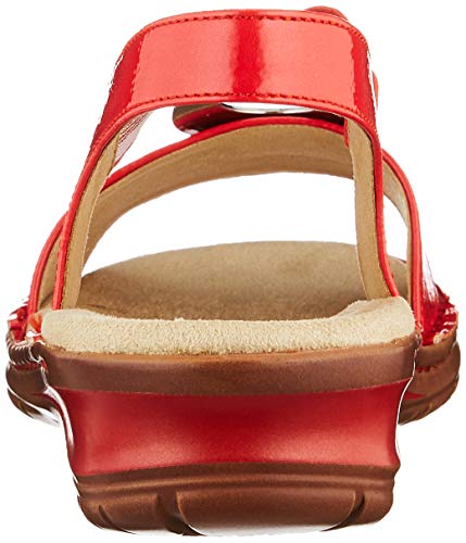 ARA Hawaii, Sandali con Clip a T Donna, Rosso