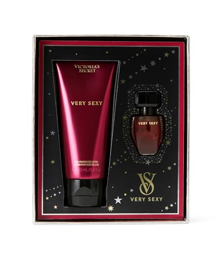 Victoria's Secret- Set de regalo de mini fragancias Very Sexy, mini Eau de Parfum y loción de viaje, set de regalo para mujeres