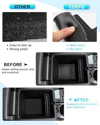 Image of CDEFG 25PCS for 2026 Honda Passport Door Slot Mats Cup Holder Mats 2026 Honda Passport Accessories Console Insert Pocket Rubber Set Console Coaster Liner Pads