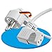 Produktbild sonero Stromkabel Kaltgerätekabel 3 Polig, 1,0m, Schutzkontakt Stecker Netzstecker auf Kaltgerätekupplung C13 Buchse, 90° Winkel Netzkabel Netzteil Strom Kabel für Monitor PC Drucker, Weiß