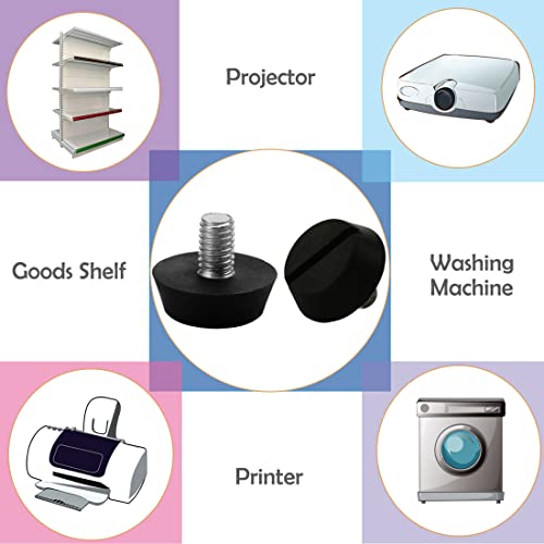 Uxcell M6 X 10 X 20Mm Furniture Glide Leveling Feet Adjustable Leveler Floor Protector For Chair Sofa Leg 20 Pack #TOP4