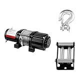 Cable de acero macizo de 15 m MSW Cabrestante Todoterreno PROPULLATOR 4500-B (Fuerza de tracción: 2.040 kg / 4.500 lbs, Motor de imanes permanentes, 12,5 m Cable, Dimensiones del tambor: Ø 41 mm)