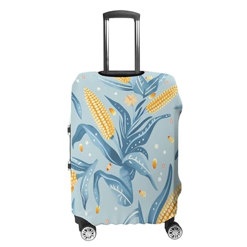 Yellow Corn Cobs Luggage Cover Suitcase Cover Protector Anti-scratch Travel Suitcase Wrap for Unisex S4
