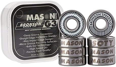 Bronson Speed Co Rolamentos de Skate Mason Silva Pro G3
