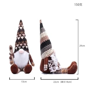 Coffee gnomes plush couple long legs handmade stuffed tomte elf figurines dolls for bar shelf decor  urban country home decor