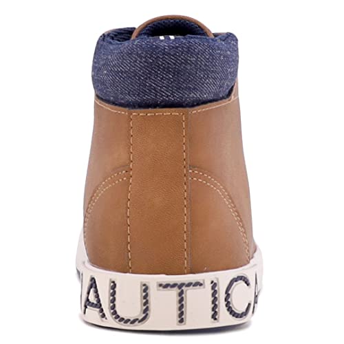 Nautica Kids High-Top Sneakers Youth Boys Lace Up Dress Chukka Boot Little Big Kids-Palar-Tan Ivory-3 #TOP2