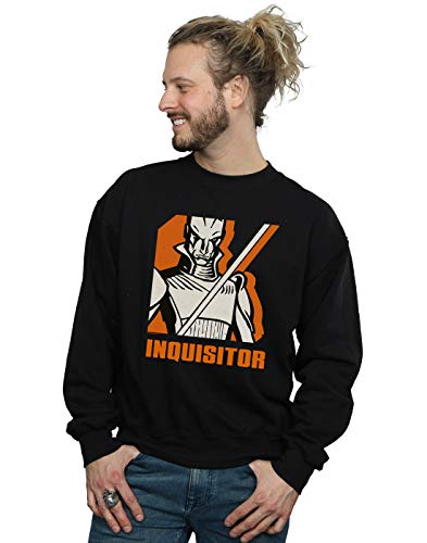 Absolute Cult Star Wars Men's Rebels Inquisitor Sweatshirt Black Medium