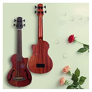 ukulélé Voyage Basse Acoustique Électrique en Bois De 30 Pouces Ukulele Intégrée Éq Tuner avec des Trous Sonores - Les Beatles, Paul McCartney, John Lennon, RIngo Starr, George Harrison ukulélé Voyage Basse Acoustique Électrique en Bois De 30 Pouces Ukulele Intégrée Éq Tuner avec des Trous Sonores – Image 3