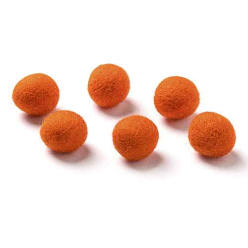 Darice Wool Beads: Orange, 62", 6 Pack #TOP16