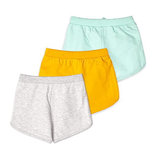 Image of Real Basics Premium Regular Fit Printed Cotton Shorts for Girls (Pack of 3)