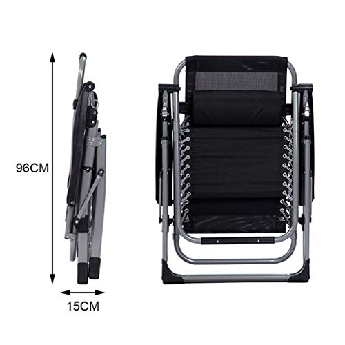Chaise zéro gravité super large avec coussin pour un confort lombaire maximal - 4