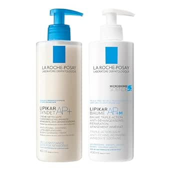 La Roche-Posay Lipikar Anti-Itch Body Wash &amp; AP+M Body Lotion BUNDLE for Dry to Eczema-Prone Skin. Formulated with Shea Butter. Fragrance-Free &amp; Suitable for Sensitive Skin.