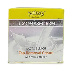 Caressence Lacto Bleach Tan Removal Cream with Milk & Honey 50g (Pack of 2)