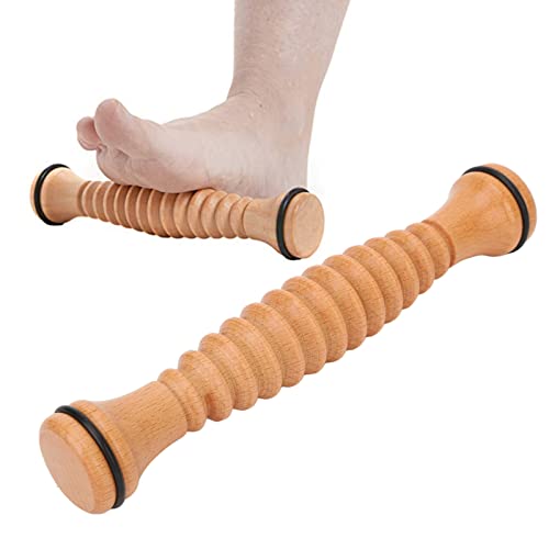 FußMassagerolle, Holz HolzfußMassagerolle zur Entspannung, Effektive Schmerzlinderung und Durchblutungsförderung, Ergonomisches Design, Robust und Langlebig