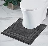Decomira Badematte rutschfest WC Vorleger mit Ausschnitt | Als Badteppich Set kombinierbar...