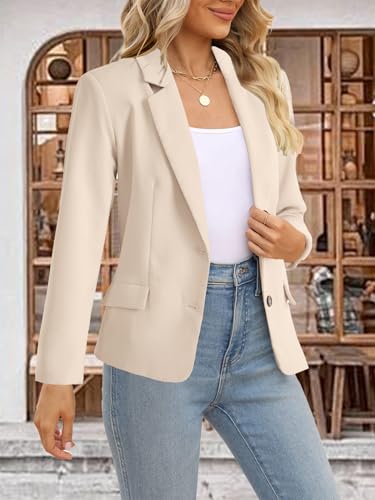KIFOVEN Women’s Casual Blazer Open Front Long Sleeve Lapel Collar Work Office Jacket Suit3