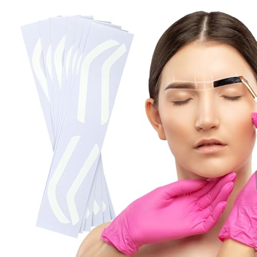 Plantillas Para Moldear Cejas - 50 Pares De Plantillas Para Moldear Cejas, Pegatinas Adhesivas Para Maquillaje | Sellos Para Ceja Fáciles De Usar, Kits De Tinte Profesionales, Ceja Perfectamente For
