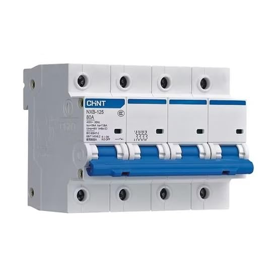 CHINT NXB-125 Magnetotérmico 4P 100A Curva C 10kA Interruptor Automático Modular IEC 60947-2 Ref. 816149