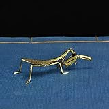 100 % Kupfermaterial. Kupfer Mantis Figuren Miniatur Ornament Desktop Spielzeug Ornament Simulation Insekt Figure Home Decor Zubehör Töpfe Dekorationen Überraschungsgeschenk (Color : Mantis Figurines)