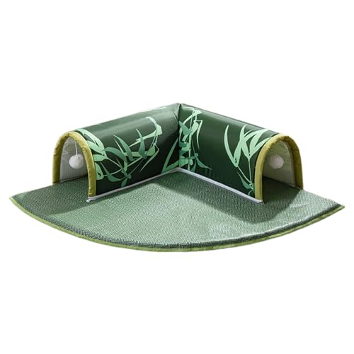 Cabaña para jugar con alfombra extraíble contra el estrés animal 2